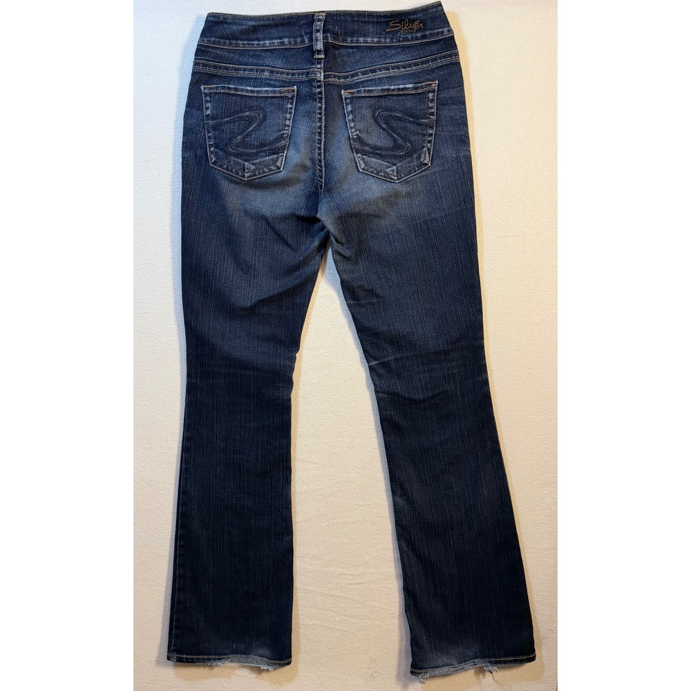 Silver Jeans Suki Mid Rise Bootcut Dark Wash Denim L9916SAL482 W27 L32